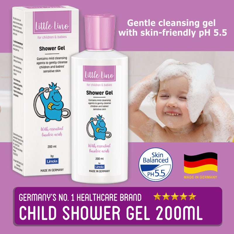 Little Lino Baby Shower Wash 0ml Child Body Bath Shower Gel Ph 5 5 Mandian Bayi Kid From Germany Ready Stock Shopee Malaysia