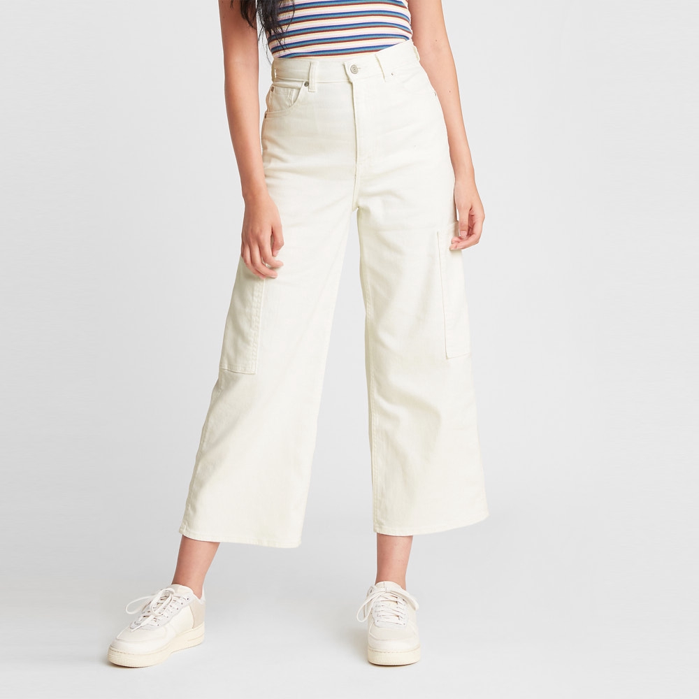 levis high waisted wide leg shorts