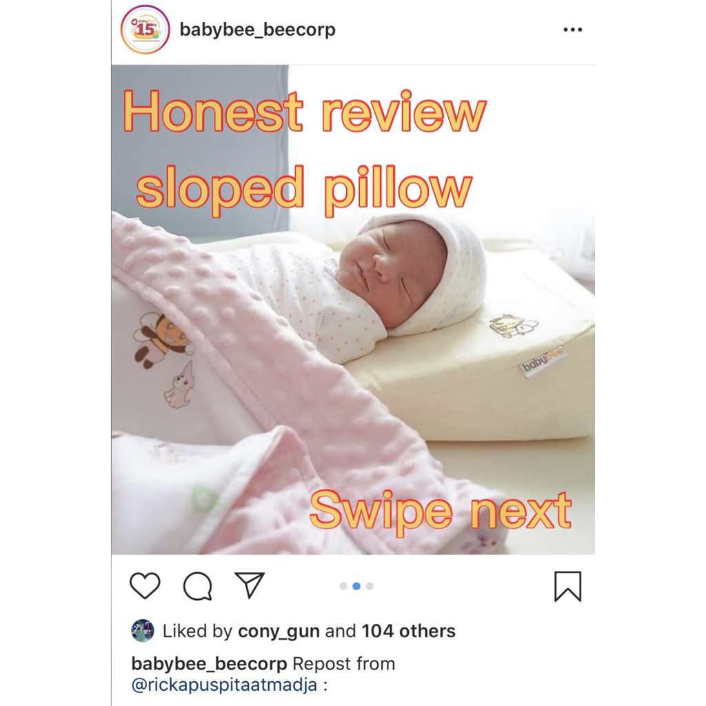 baby sloped pillow