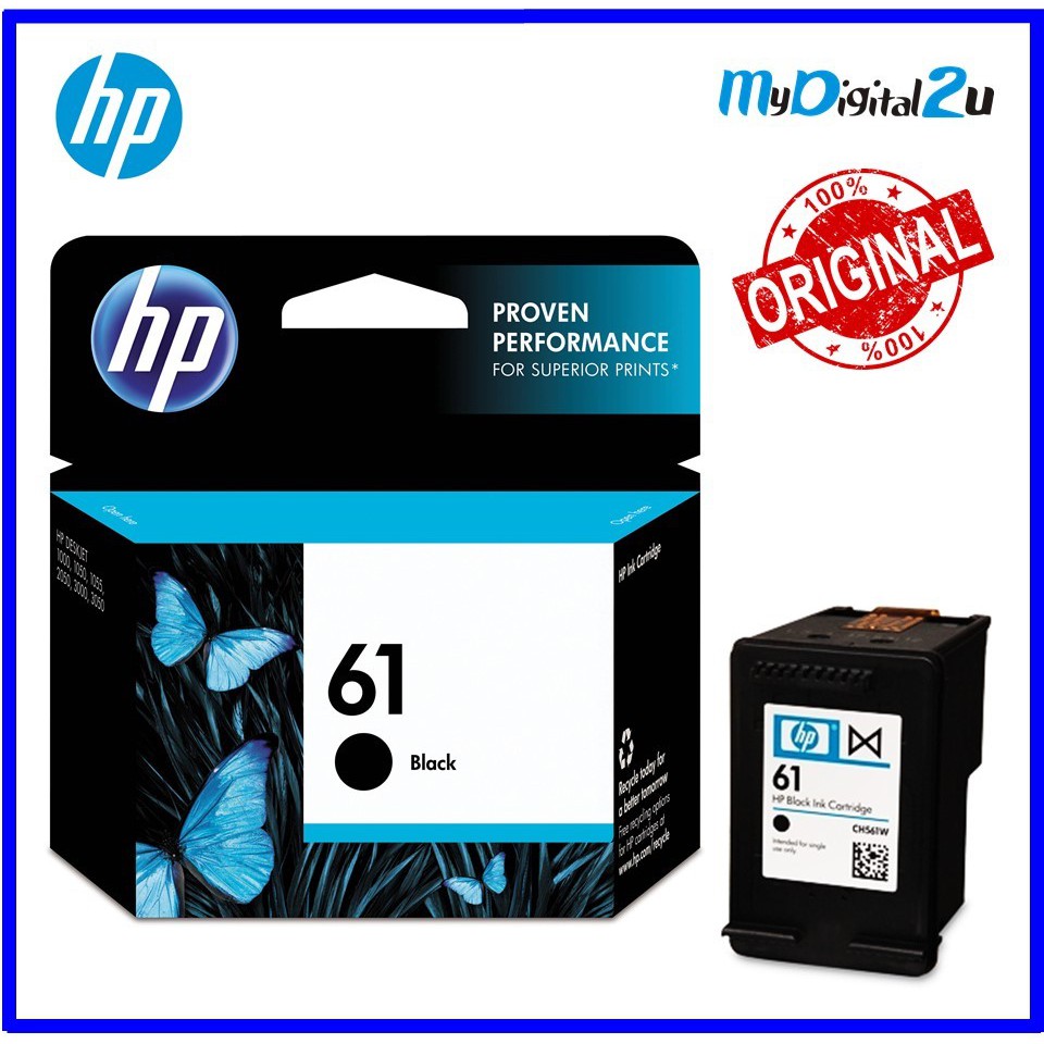 hp ink 61 black and color