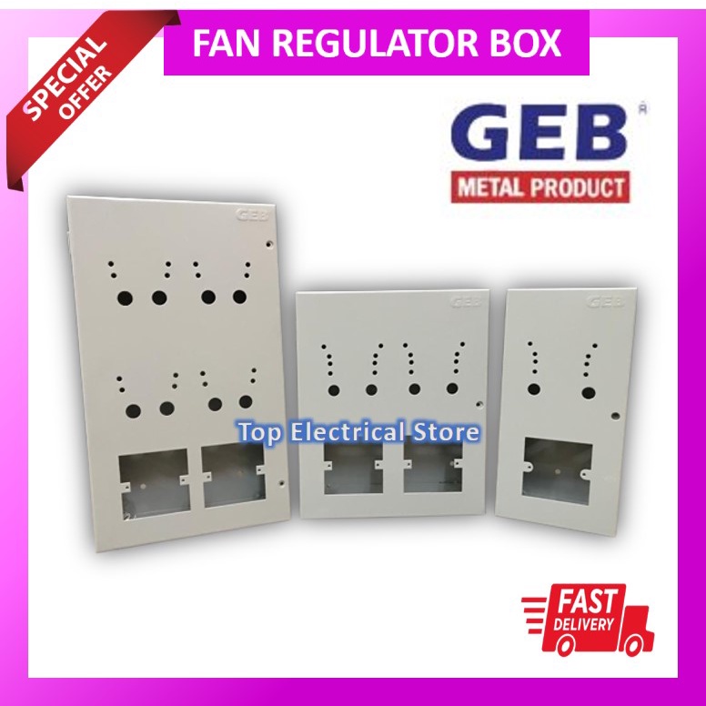 GEB METAL SWITCH & FAN REGULATOR BOX (1R1S) Shopee Malaysia