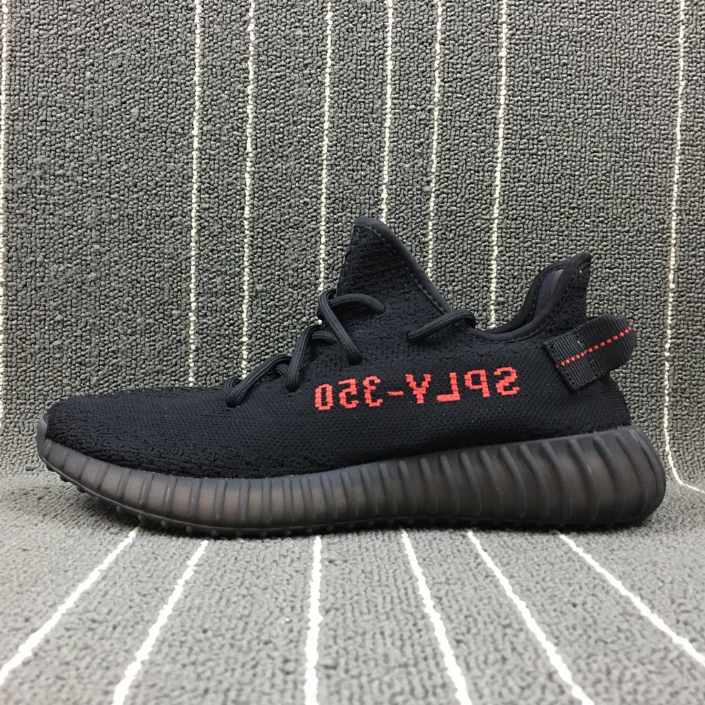 yeezy boost black red