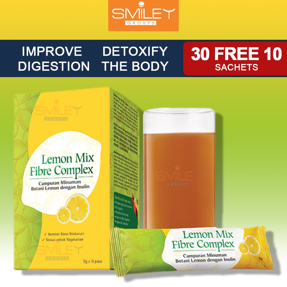 Beauxlim Lemon Mix Fibre Complex Drink (15g x 40s Sachets) Break Fat