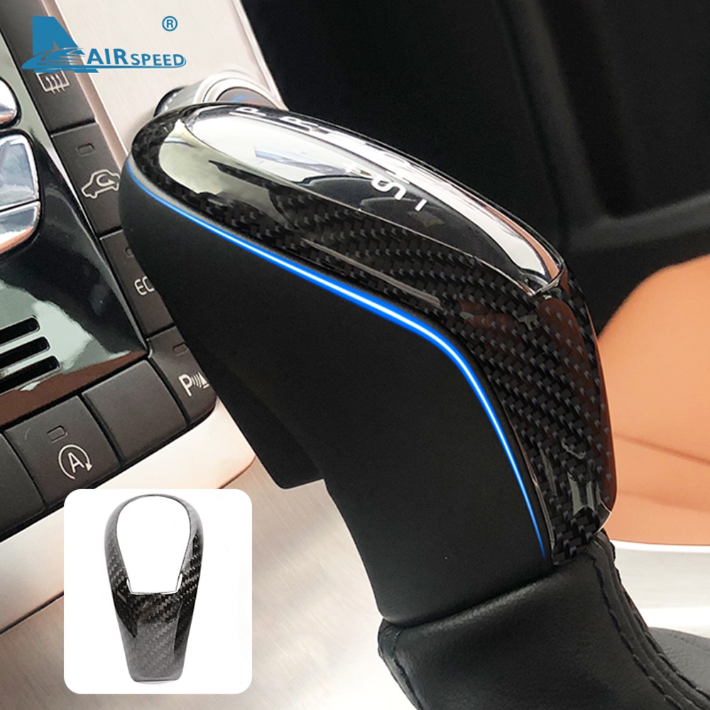 Carbon Fiber for Volvo XC60 XC90 S60 V60 S90 V90 S80L V40 Accessories Car  Gear Shift Knob Cover Interior Trim Stickers | Shopee Malaysia