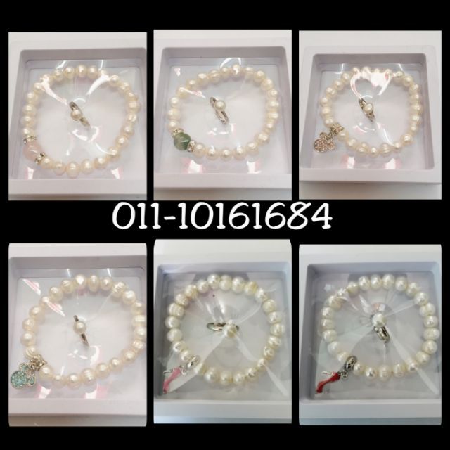 Set gelang  mutiara  asli  dan Cincin mutiara  Shopee Malaysia