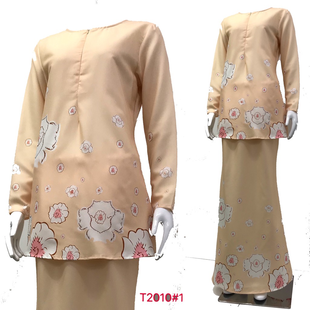 Nayla Z Baju  Kurung Floral Design  Long sleeve Lengan  