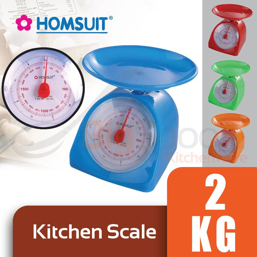 HOMSUIT Kitchen Scale 2kg - Blue