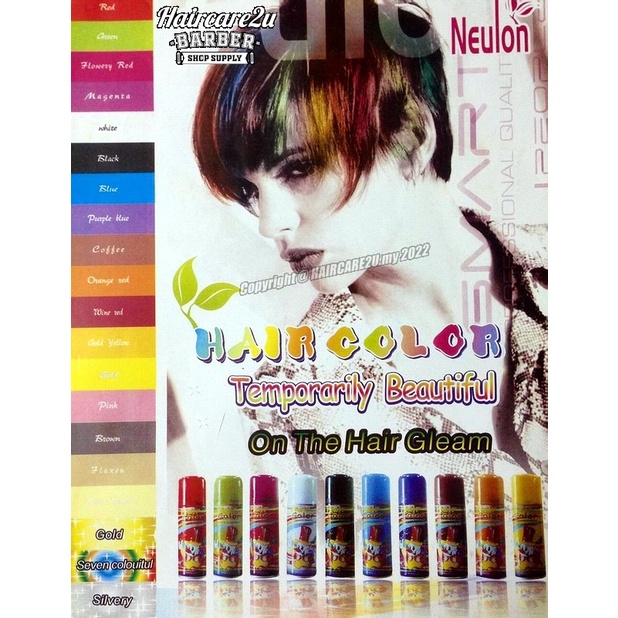125ml Leilu Neulon Temporary Colored Hair Spray | Shopee Malaysia
