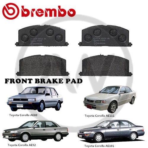 BREMBO Toyota Corolla AE80 AE92 AE101 AE111 Front Disc Brake Pad