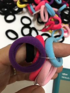 Colourful mini Hairband ponytail 10 pieces per pack getah  