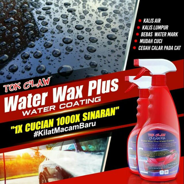 WATER WAX PLUS WATER COATING Shopee Malaysia water wax kereta