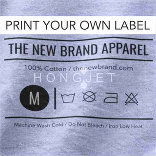 Custom T-shirt Label Printing, Iron-On Tagless T-shirt Label, Make your ...