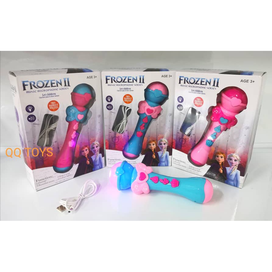Frozen Rechargeable Microphone Mic Karaoke Singing Kid Funny Toys Music Toy singing toys kids karaoke set music toys