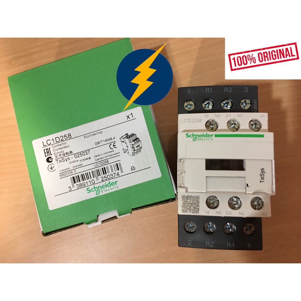SCHNEIDER LC1D258 4poles (AC) CONTACTOR LC1D258B7 LC1D258E7 LC1D258F7 ...