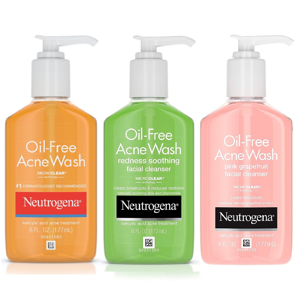 Iimono Neutrogena Oil Free Acne Wash With Salicylic Acid Cleanser Redness Soothing Pink Grapefruit Shopee Malaysia