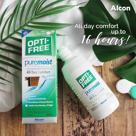 (Ready Stock) Alcon Pure Moist Multi-Purpose Contact Lens Solutions ...