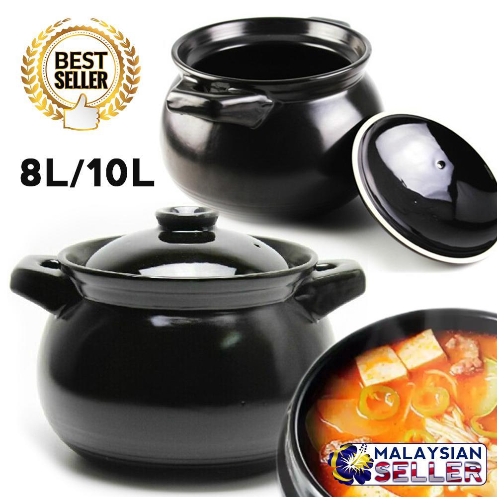 FTH ENTERLI 8L 10L Stone Ceramic  Soup Pot  Shopee 