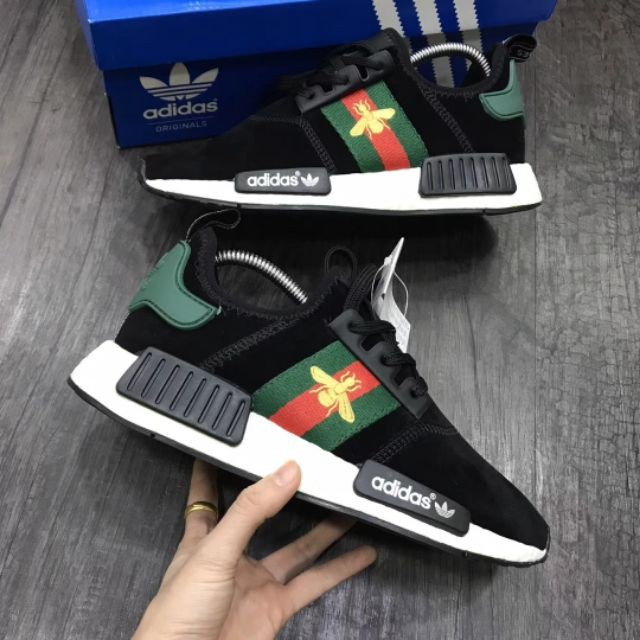 Gucci X Nmd Adidas NMD R1 Prime Knit X Gucci Bee White