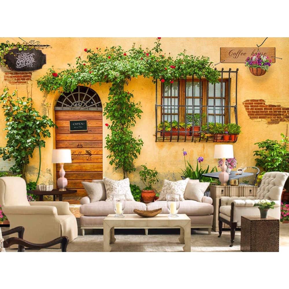Custom 3D photo wallpaper mural Cafe Restaurant Hotel wall background  living room tv wall bedroom home decoration | Shopee Malaysia
