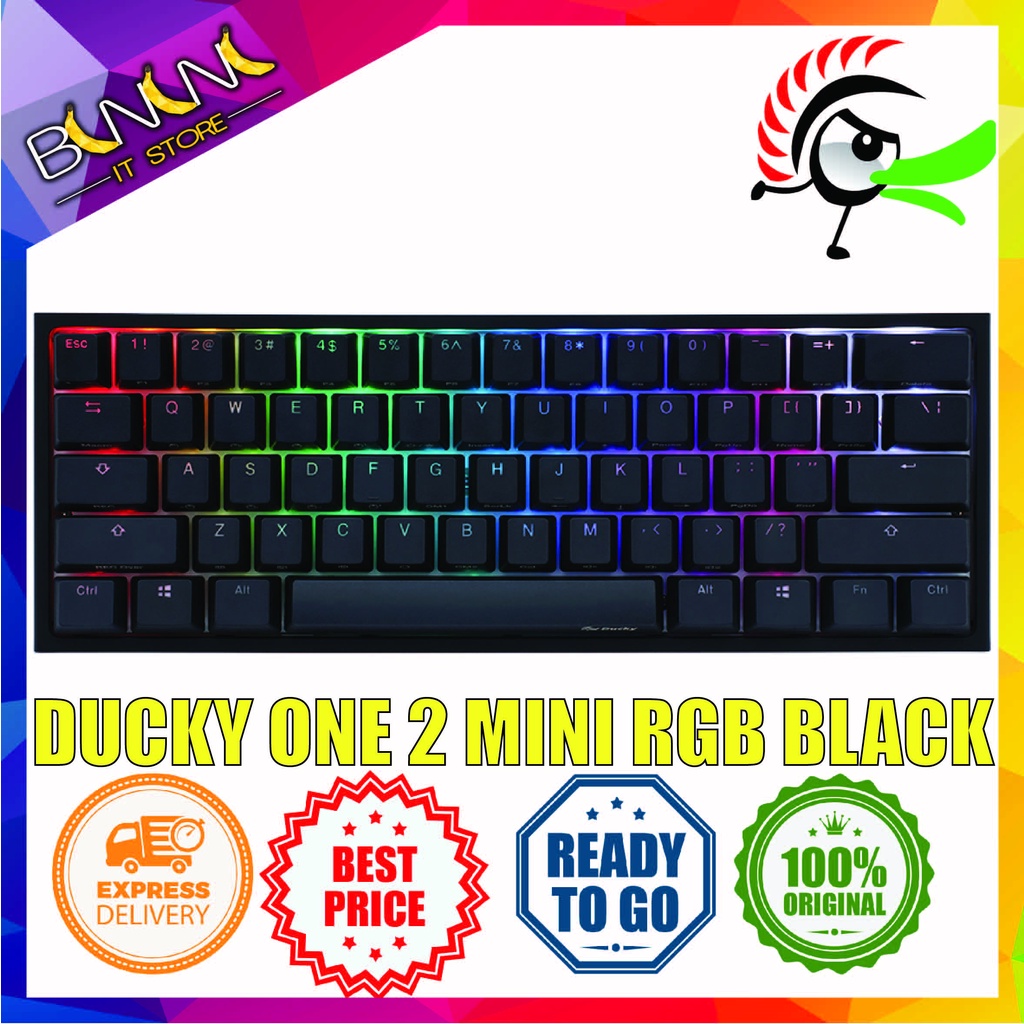 Ready Stock Ducky One 2 Mini Rgb Black Mechanical Keyboard Mx Blue Mx Brown Mx Red Mx Speed Silver Mx Silent Red Shopee Malaysia