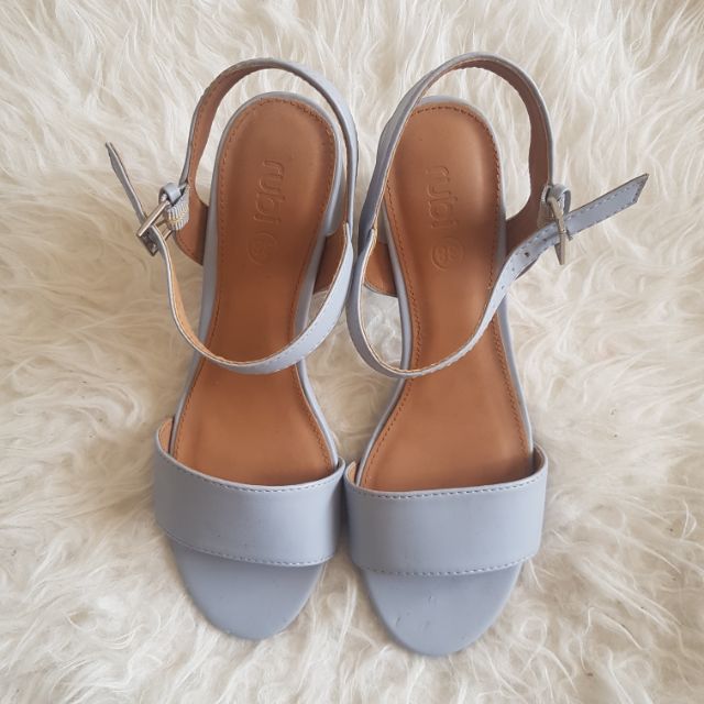 pastel blue heels