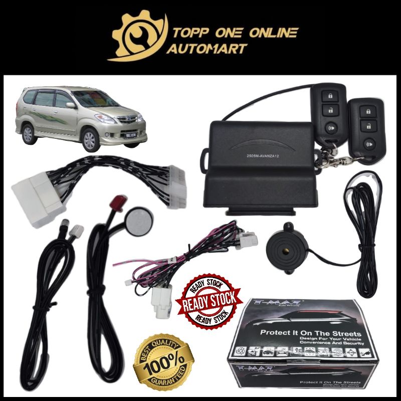 TOYOTA AVANZA 2012-2018 PLUG N PLAY ALARM | Shopee Malaysia