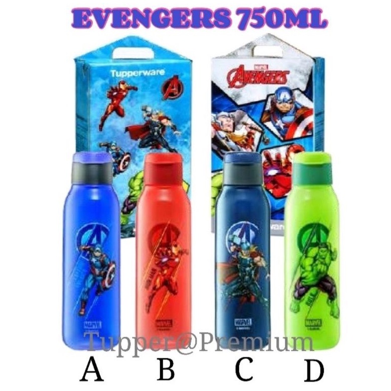 (💥READY STOCK💥)Tupperware Avengers Eco Bottle Set(2pcs) 750ml