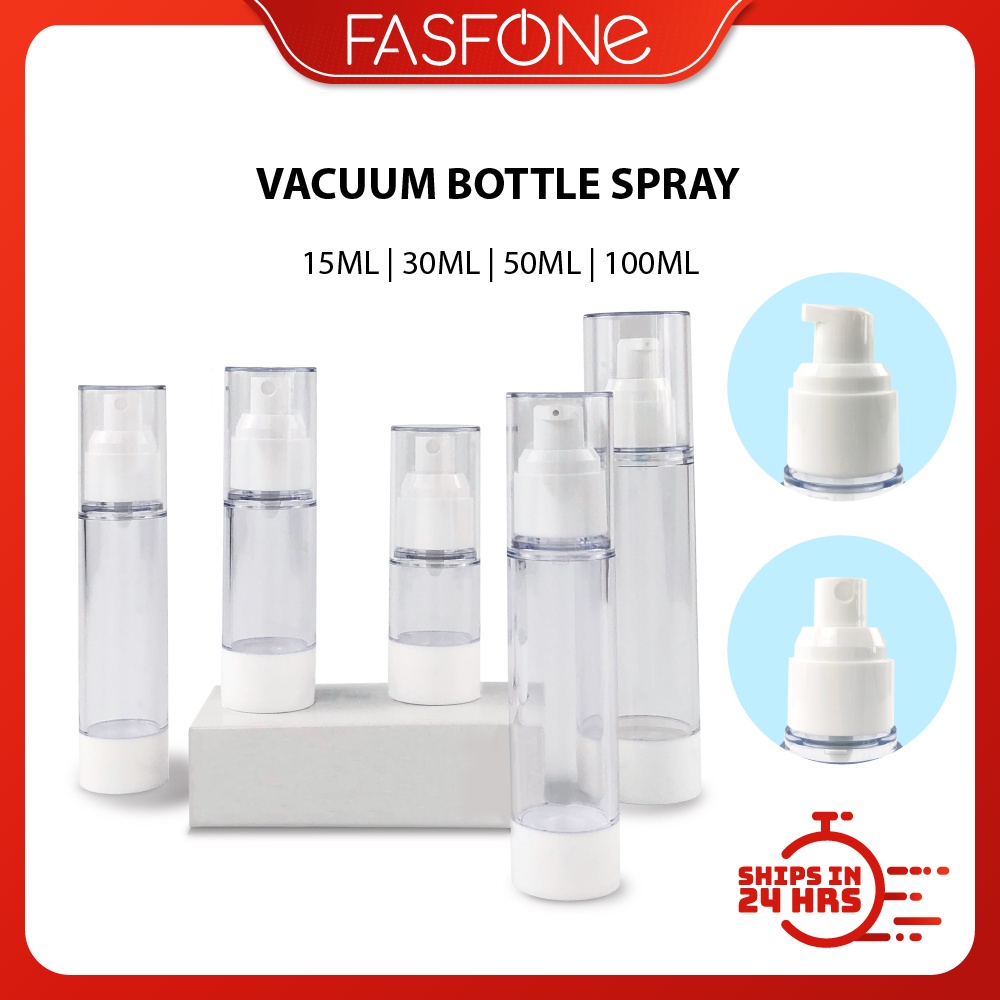 Portable Vacuum Spray Bottle Lotion Dispenser Sub Bottling Refillable