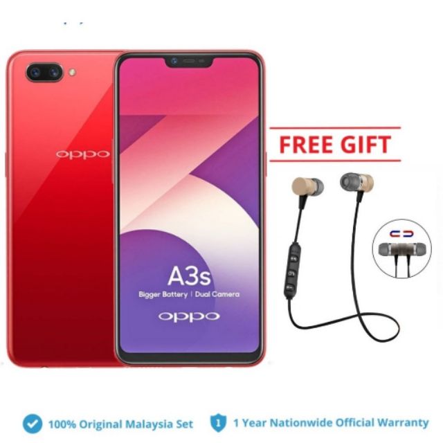 Oppo A3s Bigger Battery 3ram 32gb Shopee Malaysia