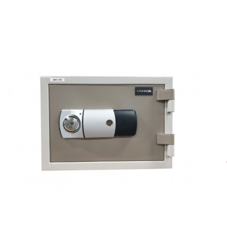 UCHIDA FIRE RESISTANT SAFETY BOX (UBH37E)_37KG Keylock + Programmable
