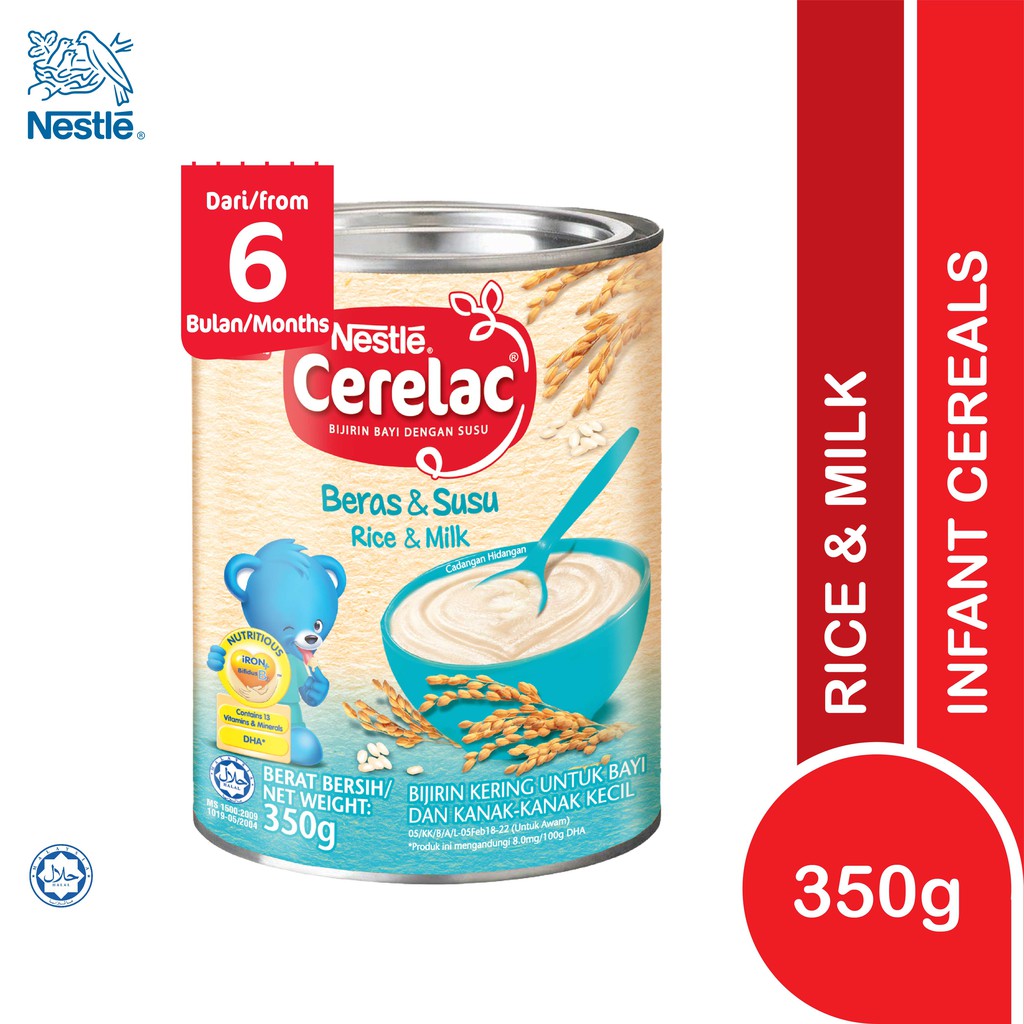 Nestle Cerelac Infant Cereals with Milk Rice &amp; Milk (350g