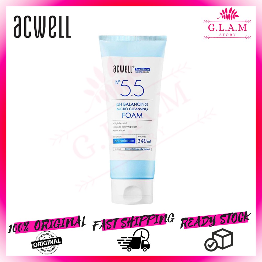 acwell no 5.5 ph balancing micro cleansing foam