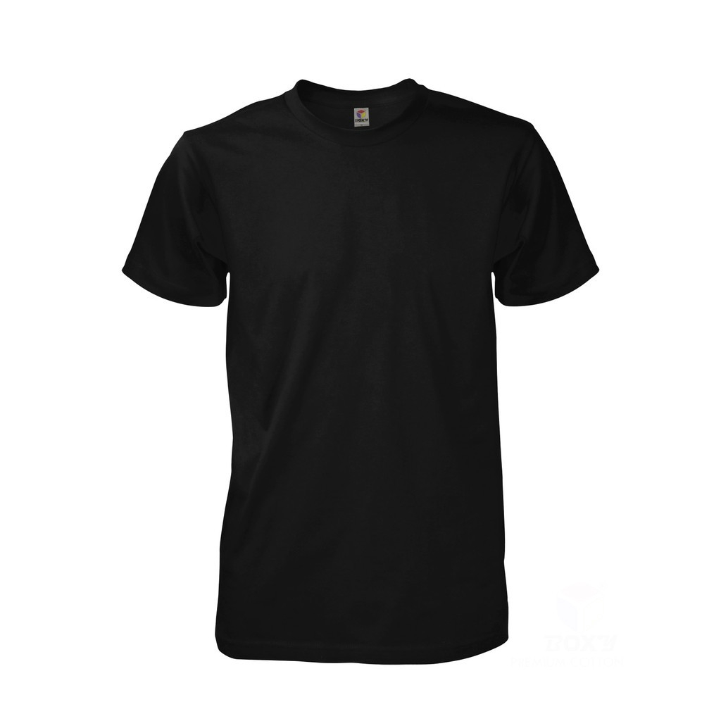 TSHIRT KOSONG LENGAN PENDEK LELAKI COTTON ROUND NECK T SHIRT HITAM BAJU ...