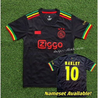 Ready Stock Bob Marley Ajax Special Edition Fans Version Football Jersey Bob Marley Jersey S-4XL