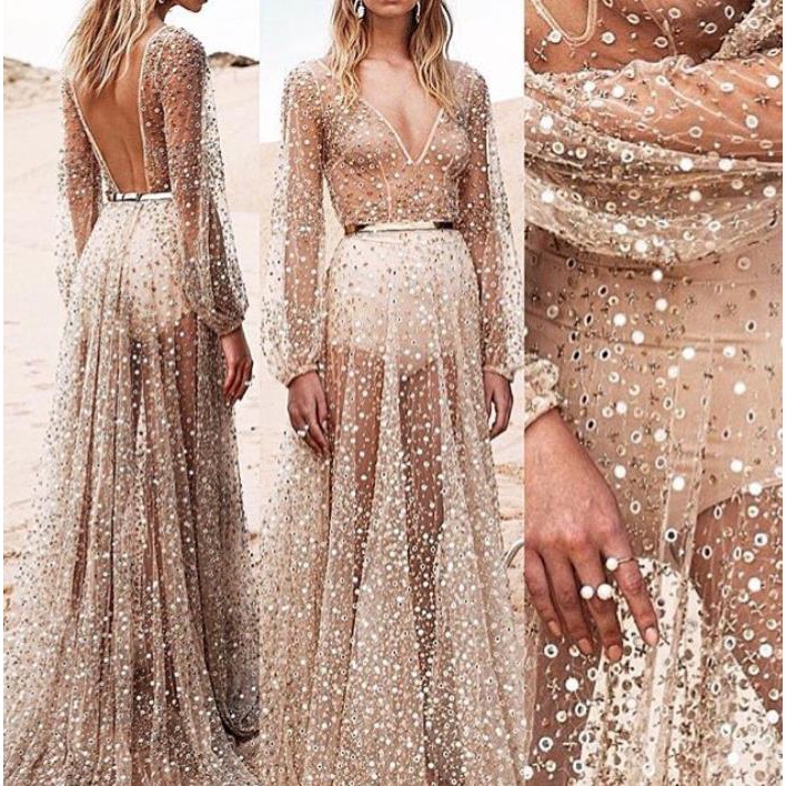 mesh dress glitter