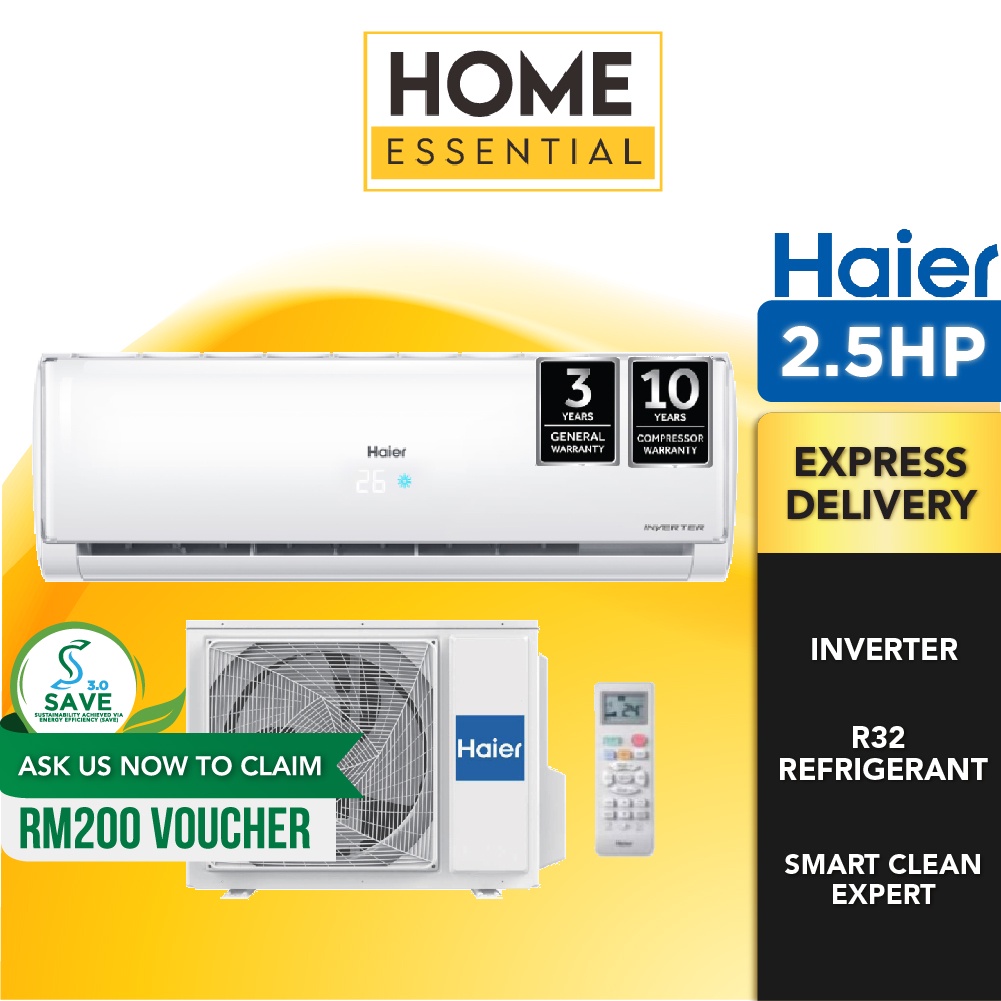 Haier R32 Smart Clean Inverter Air Conditioner Hyper Pcb Aircond Hsu 10vth21 Hsu 13vth21 Hsu 9657