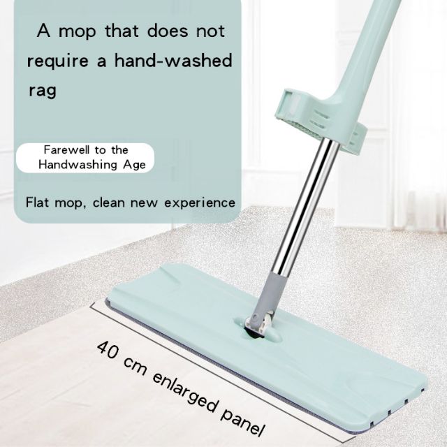 TIKTOK Hands Free Self Wring Squeeze Microfiber Spin Push Mop Clean ...