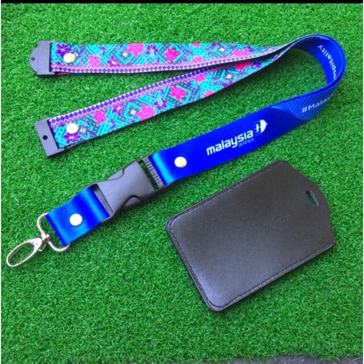 [FAST-SHIPPING ] Malaysia Airlines Lanyards FREE ID HOLDER MAS MAB Boeing 737 LAE Pilot Lanyard Aviation