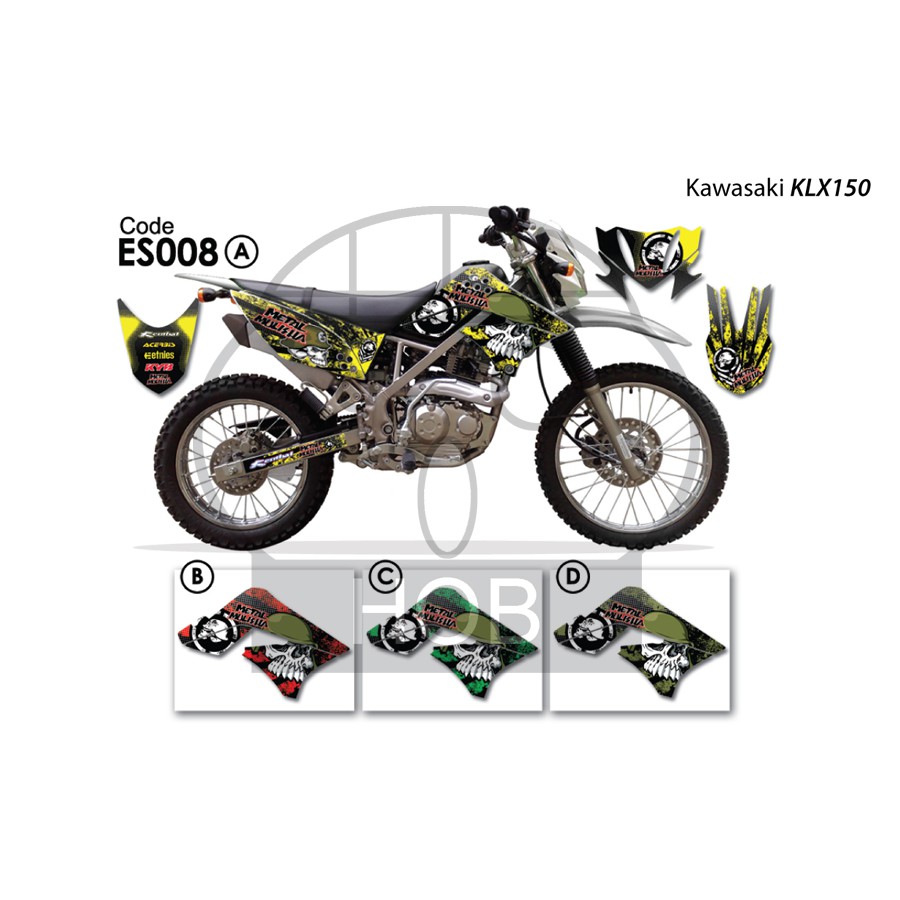 Kawasaki Klx150 Sticker Shopee Malaysia