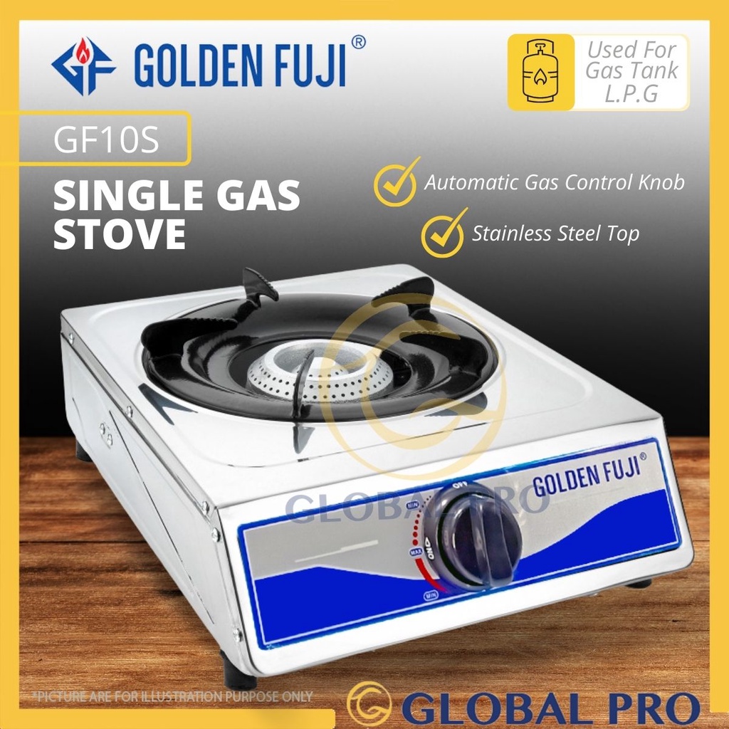 [Ready Stock] Golden Fuji Single Auto Ignition Gas Stove /Dapur Gas Ready Stock Lulus Sirim GF-10S