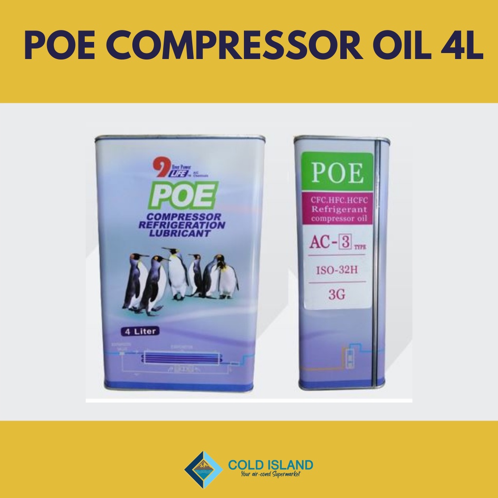POE 32H REFRIGERATION LUBRICANT COMPRESSOR OIL (4L) Shopee Malaysia