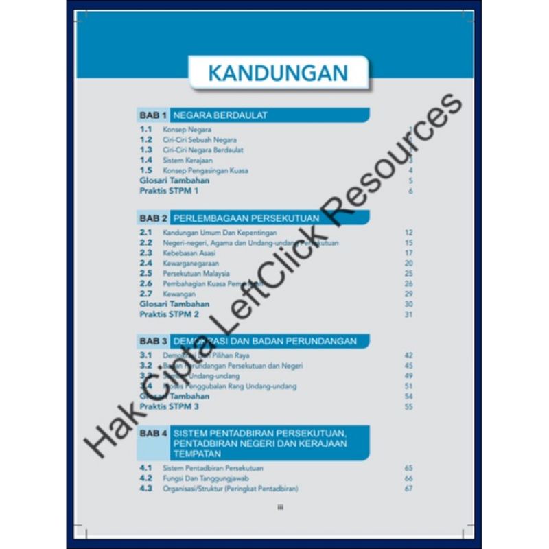 TEST - FOCUSED TEKS PENGAJIAN AM STPM SEMESTER 1 /LEFT CLICK 2021 