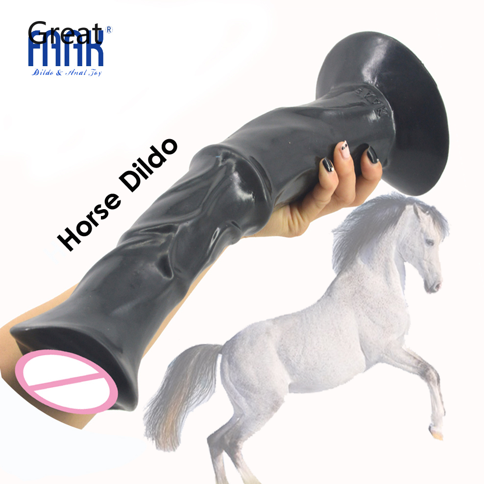 Great-inch huge penis animal horse dildo dick with strong suction cup  ribbed big sex toys for women flirt sex products | Shopee Malaysia