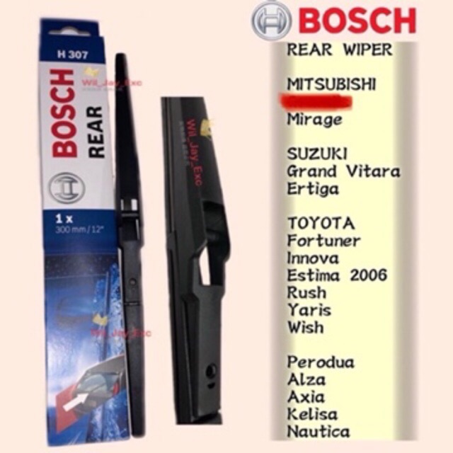 BOSCH H307-12 REAR WIPER MIRAGE,VITARA,ERTIGA,FORTUNER 