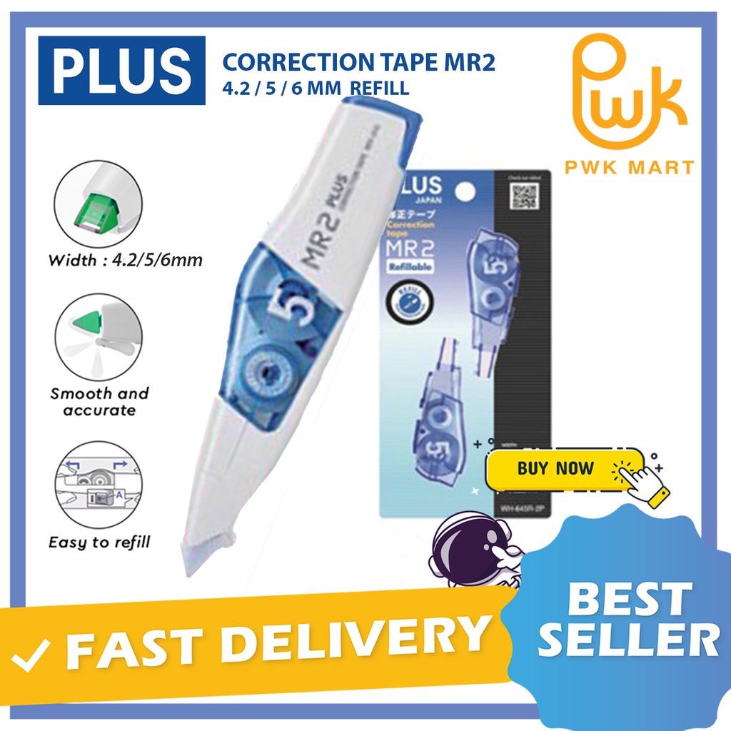 PLUS CORRECTION TAPE MR2 WH645 *****1PC Shopee Malaysia