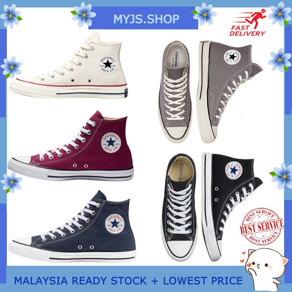Convese High Cut kasut sneaker kasut Murah | Shopee Malaysia