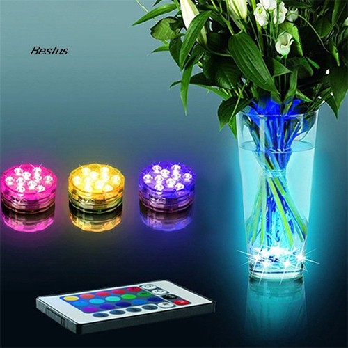 Beat Multi Color Submersible 10 Led Rgb Light Party Vase