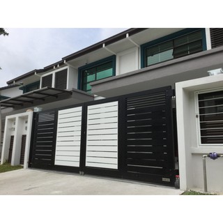 Aluminum Modern GATE Pagar Rumah MURAH B Shopee Malaysia
