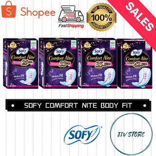 Sofy Comfort Nite Body Fit Cottony Soft@AntiBac (29cm, 33cm, 35.5cm & 42.5cm) Japan Quality Various Pack Size