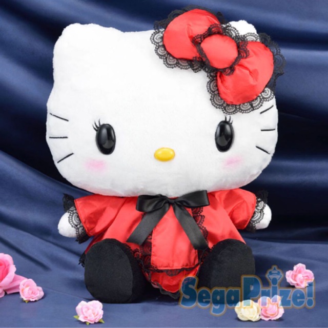 goth hello kitty plush
